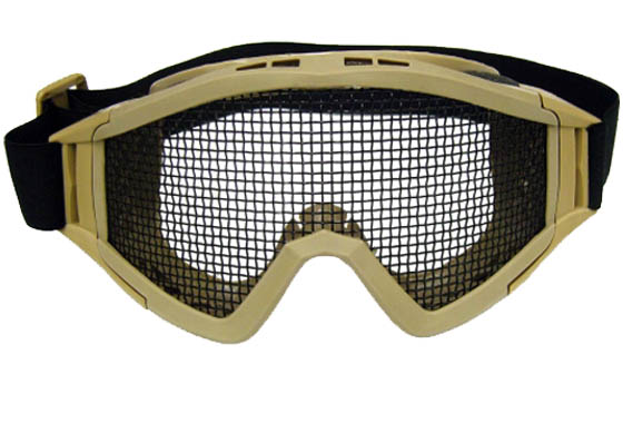 MASCHERA SNOW TACTICAL TAN CON RETE (ROYAL)