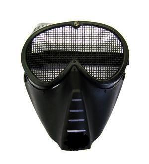 MASCHERA FACCIALE NERA CON RETE(ROYAL)