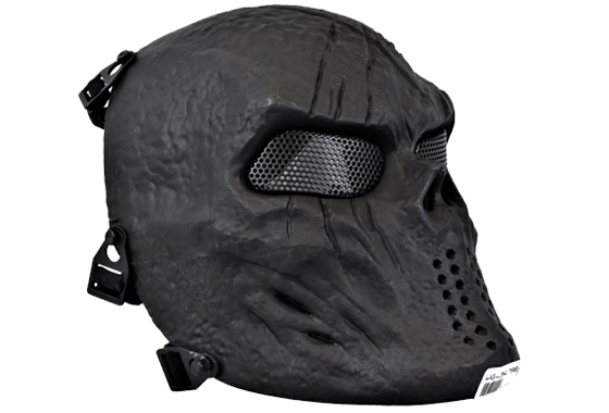MASCHERA TATTICA CRANIO colore Nero (WO-MA79B) MASCHERA TATTICA CRANIO colore Nero (WO-MA79B)