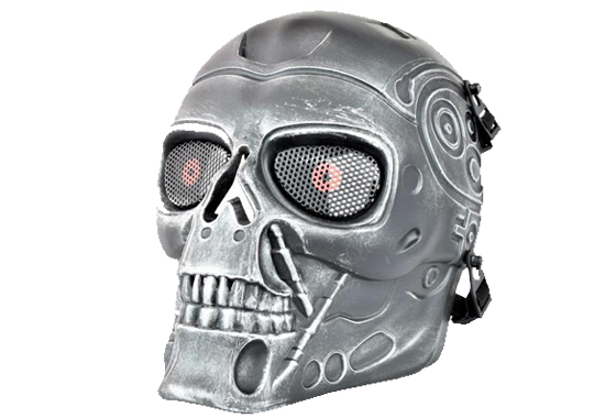 MASCHERA TATTICA TERMINATOR GRIGIO SILVER by Royal (WO-MA90S)