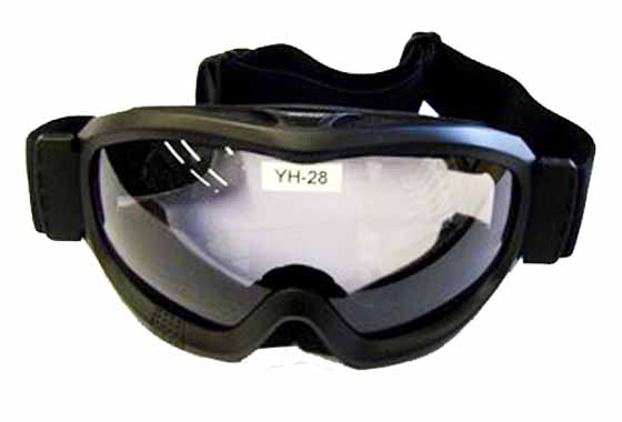 MASCHERA SNOW ROUND CON LENTE IN PLEXYGLASS