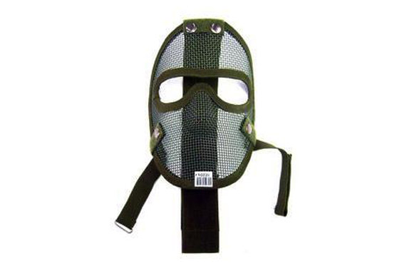 MASCHERA TACTICAL FULL FACE NET METAL VERDE (ROYAL)