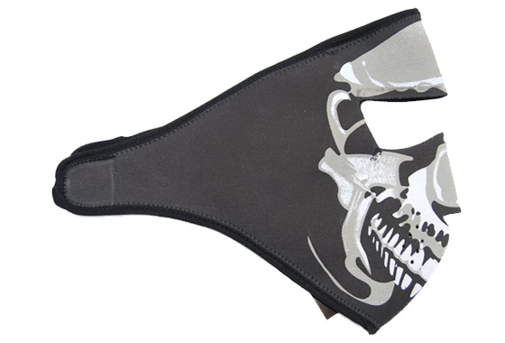 MASCHERA PROTEZIONE FACCIALE COPERTURA TOTALE IN NEOPRENE SKULL