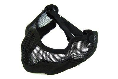 MASCHERA FACCIALE TACTICAL NET HEAD METAL NERA (ROYAL)