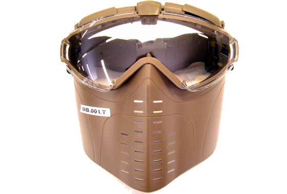 MASCHERA MB001 TAN  CON VENTOLE