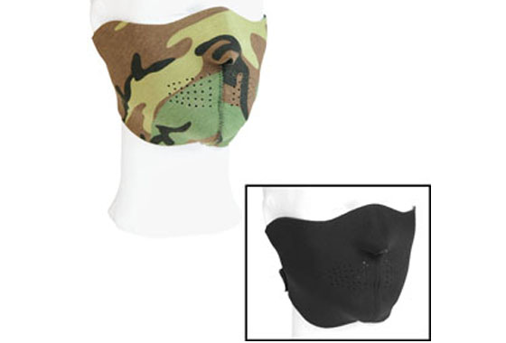 z MASCHERA DI PROTEZIONE FACCIALE IN NEOPRENE REVERSIBILE, NERO