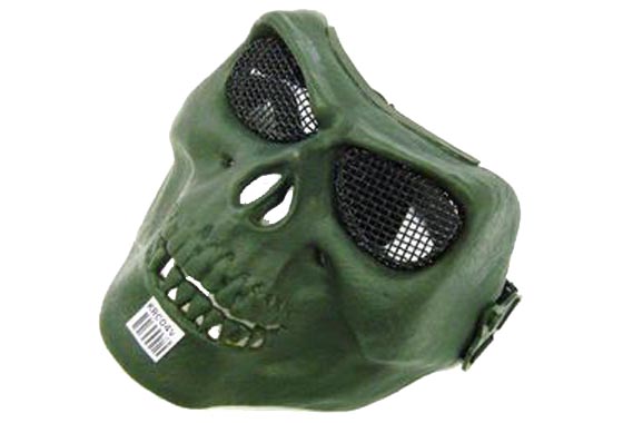 MASCHERA TACTICAL SKULL TAN IN TESCHIO (VERDE)