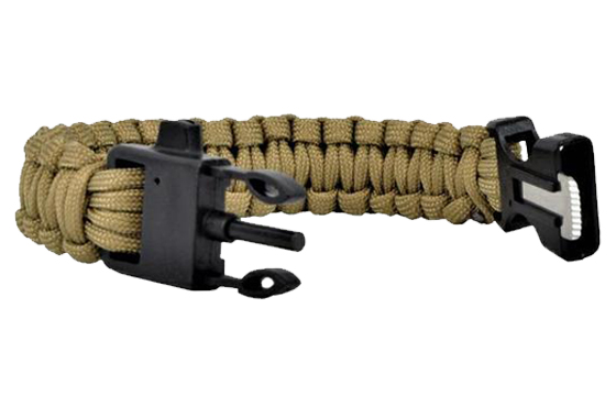 BRACCIALETTO SURVIVAL TAN ACCIARINO E RASCHIETTO (WO-SL42T) BRACCIALETTO SURVIVAL TAN ACCIARINO E RASCHIETTO (WO-SL42T)
