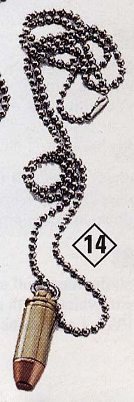 collana con proiettile collana con proiettile