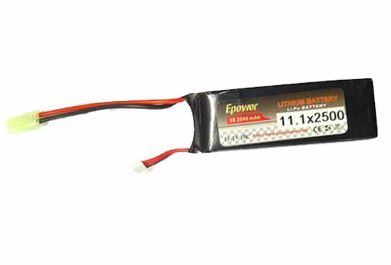 BATTERIA LIPO 2500mAH 11.1V 15C E-POWER GOLDEN BOW (11 1X2500 15