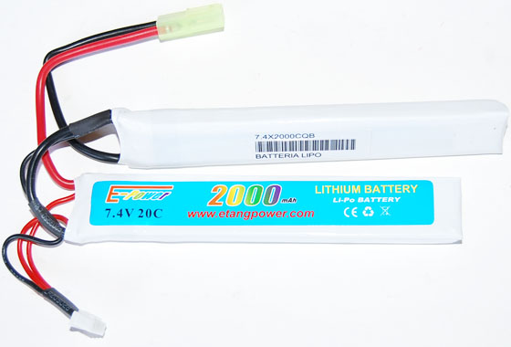 BATTERIA LIPO 2000mAH-7,4V E-POWER CQB