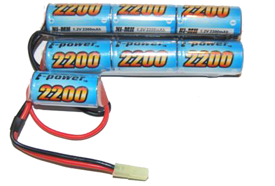 Batteria 8,4V. x2200 mAh X CQB