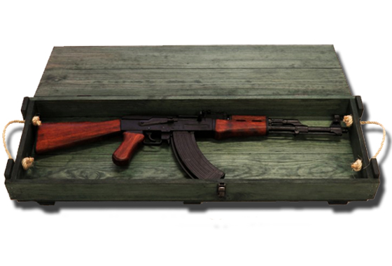 Cassa Militare portafucili -AK47-PPSH41-MP40-M1-M1A1 -DENIX- Cassa Militare portafucili -AK47-PPSH41-MP40-M1-M1A1 -DENIX-