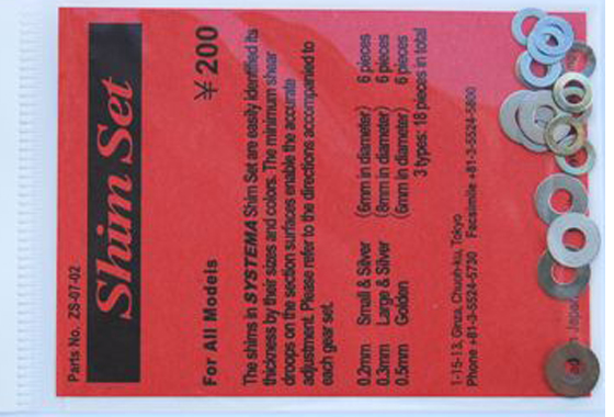 Systema Set spessori per gear box Systema Set spessori per gear box