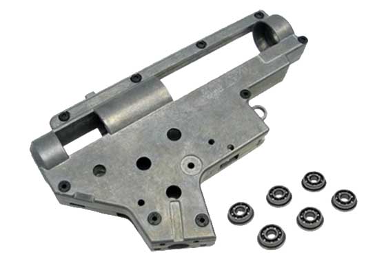 GUSCIO GEAR BOX IN METALLO PER SERIE M16/M4/G3 da 8mm