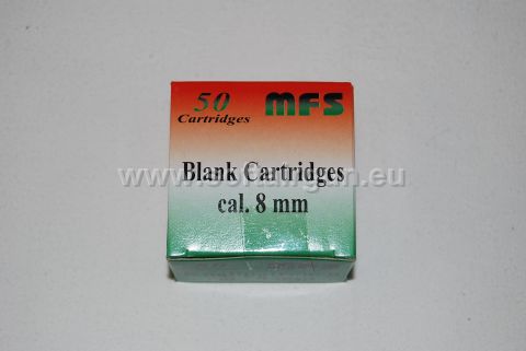 CARTUCCE MFS CALIBRO 8mm PER PISTOLE A SALVE 50pz.