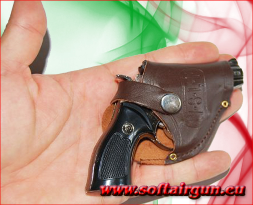 Accendino Mini Revolver Swordfish anti-vento con fondina