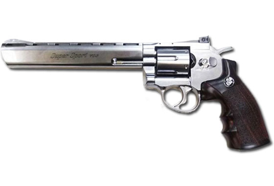 REVOLVER 703 SILVER 8" GAS CO2 FULL METAL (WG)