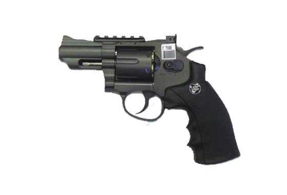 REVOLVER 708 NERA DA 2,5" GAS CO2 FULL METAL (WG)