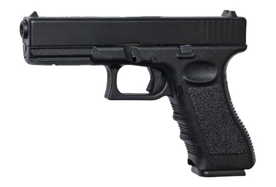 z ASG Glock 17 scarrellante a gas, carrello in metallo