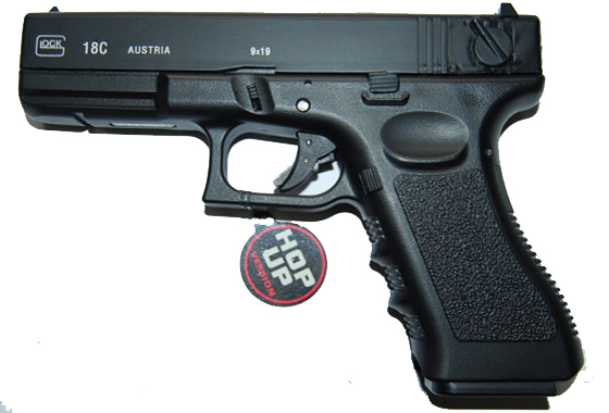 Pistola Mitraglietta GLOCK G18 GAS SCARRELLANTE SINGOLO/RAFFICA