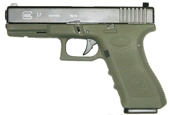 GLOCK 17 SCARRELLANTE FULL METAL VERDE OD