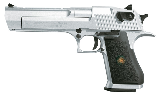Pistola a Desert Eagle scarrellante Silver