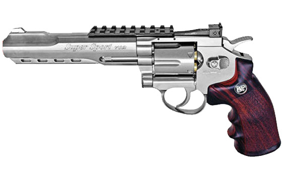 REVOLVER 702 SILVER A GAS CO2 FULL METAL