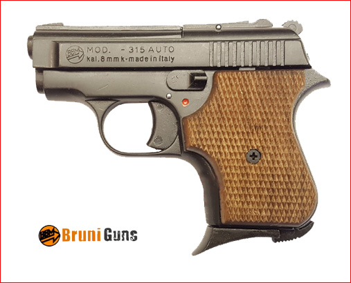 PISTOLA A SALVE MODELLO ME 315 CAL. 8 MM BRUNITA Wood