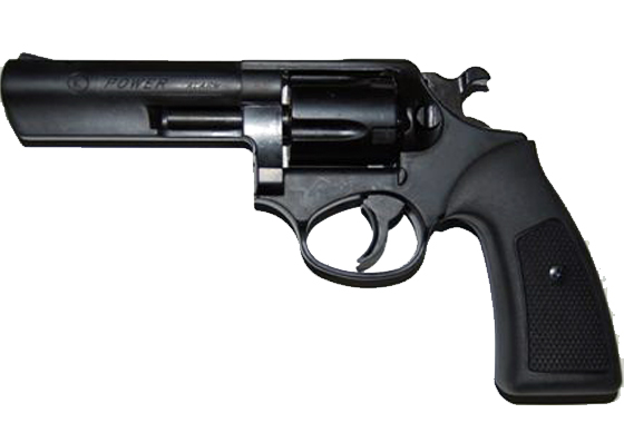 REVOLVER A SALVE MODELLO POLICE POWER 4" CAL. 380 MM BRUNITO