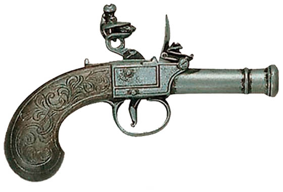 Pistola Bunney sec. XVIII cm. 17