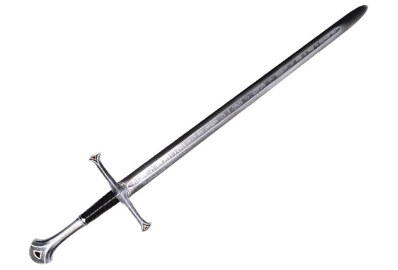 Dalla trilogia de Il Signore degli Anelli la spada Anduril Dalla trilogia de Il Signore degli Anelli la spada Anduril