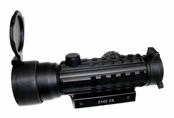 RED DOT 2X42 RIS-PUNTO VERDE O ROSSO A 5 INTENSITA' JS-TACTICAL