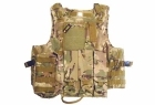 GILET TATTICO BODY ARMOR LIGHT CLIP LATERALI CON 7 TASCHE