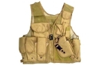 GILET TATTICO 10 TASCHE CON FONDINA TAN