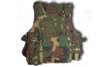 CORPETTO TATTICO HIGH FORCE WOODLAND 7 TASCHE E MOLLE (MIL-TEC)