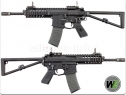 W.E. PDW FULL METAL GAS BLOWBACK RIFLE BLACK