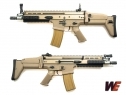 z W.E. SCAR FULL METAL GAS BLOWBACK RIFLE TAN