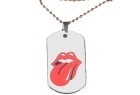 Collana Piastrina Bocca ROLLING STONES