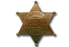 Stella da sceriffo distintivo Gran County Denix cm 6.9