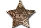 Stella da sceriffo distintivo Lincoln County Denix cm 6.5