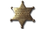 Stella da sceriffo USA distintivo in metallo Denix cm 4.5