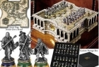 Schacchiera del Signore degli Anelli completa di 32 miniature