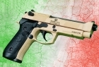 Hg 190 M9 Tan Custom Shop Pistola scarrellante gas M9 PARABELLUM