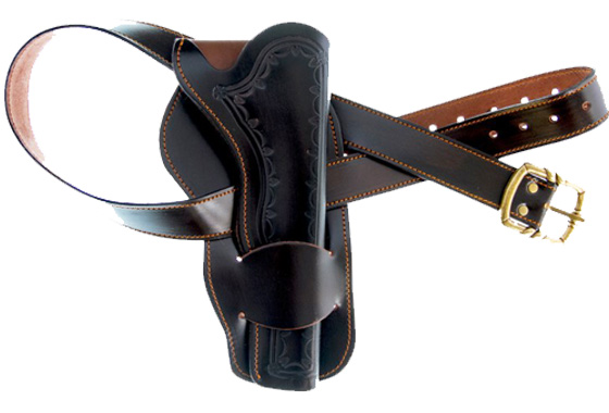 Single western leather holster cod.3900723