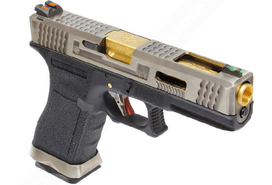 G17 T3 E Force EU17 Pistol BK (Silver Slide and Gold Barrel)